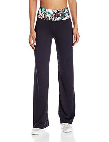Bootcut Pant Jungle Bounty Print, Black, Medium