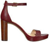 Nine West Dempsey Leather Sandal Oxblood 8 Medium Us