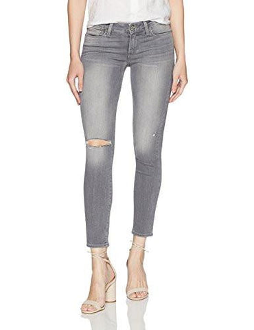 Verdugo Crop Jeans, Stone Grey Destructed, 26