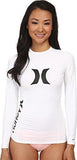 Hurley One & Only L/S Rashguard White Swimsuit Top