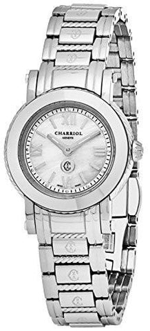 Charriol Celtic 27 Mm Mop Dial Stainless Steel Swiss Quartz Watch P28Sp28S004