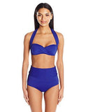 Gypsy Solids Shirred HighWaist, Indigo/Indigo, 14