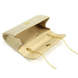 Jubileens Evening Party Wedding Ball Prom Clutch Wallet Handbag Gold