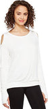Recreation Bamboo Ls Cold Shoulder Top White L