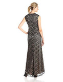 Eliza J Lace VNeck Gown, Black, 10