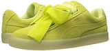 Puma Suede Heart Reset Wns Fashion Sneaker Soft Fluo Yellowsoft Fluo Yellow 55 M Us