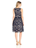 Eliza J Lace Fit And Flare, Navy, 14