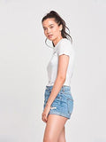 Overturn Cropped Pocket Tee White L Tops Tees White