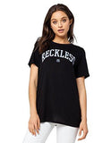 Young & Reckless Reckless Boyfriend Tee, Black, Medium