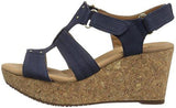 Annadel Orchid Wedge Sandal Navy 65 M Us