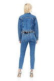 Hudson Garrison Cropped Denim Jacket Continuum W760Dko Cnuu Xs