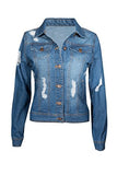 Button Down Long Sleeve Classic Outerwear Denim Jacket
