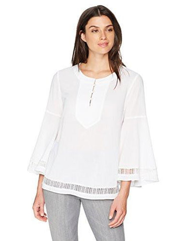 Gossip Bell Sleeve Top White L
