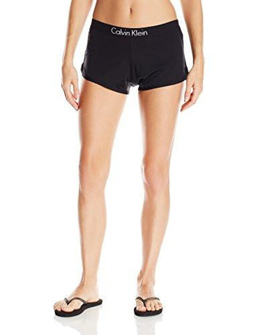 Calvin Klein Logo Elastic Solid Boardshorts Black Xlarge