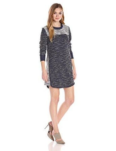 Sweatshirt Dress Dark Navy Combo Xsmall