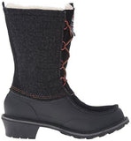 Fully Wooly Lace Winter Boot, Black, 9 M Us