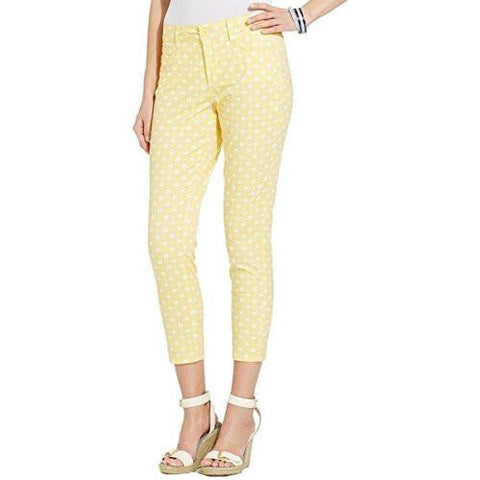 Clarissa Skinny Ankle Jeans, Lemon Print, 0