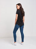 Reckless Girls Switch Up Long Scoop Tee Black Black Tops Tees,Black,Medium