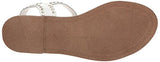 Donddis Flat Sandal White Leather 8 M Us
