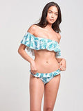 Waves Flutter Swim Bottom Tea Leaf S Swimwear Bikini Tea Leaf