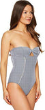 Seaworld Ajour Onepiece Knit Swimsuit Blue Navynavy Blue Swimsuit