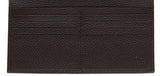 Brown Nylon Snap Closure Wallet Coin Pocket