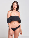 Waves Flutter Swim Bottom Black S Swimwear Bikini Black