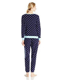 Microfleece Slouchy Pj Set, Royal Dot Navy Seals, Medium