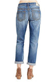 Audrey Mid Rise Slim Boyfriend Super T Jeans In Blues Fest 31, Blues Fest