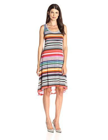 HiLo Hem Mesh Dress, Multi, Medium