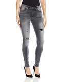 True Religion Halle Midrise Super Skinny, Black Vintage Solstice, 26