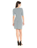 Karen Kane Tile Crossover Drape Dress, Print, M