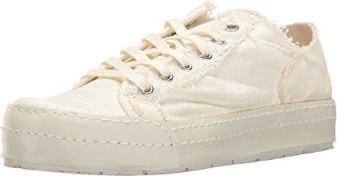 Mm6 Maison Margiela Canvas Low Sneaker White Canvas Shoe