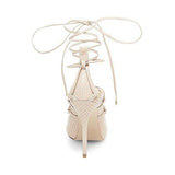Roxie Dress Sandal Nude Snake 85 M Us