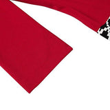 Creti Fashion 3/4 Sleeve Wear To Work Empire Waist Floral Dress S, Red