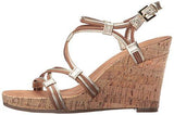 Real Plush Wedge Sandal Dark Tan Combo 105 M Us