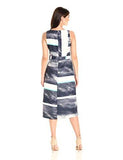 Belted Column Dress, Canvas Ink Chambray, 8