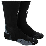Traxion Ace Basketballfootball Crew Socks Blackwhiteonixdark Grey Large
