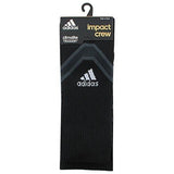 Traxion Impact Basketballfootball Crew Socks Blackwhitedark Greyonix Large