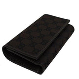 Gg Canvas And Leather Trifold Wallet 263114