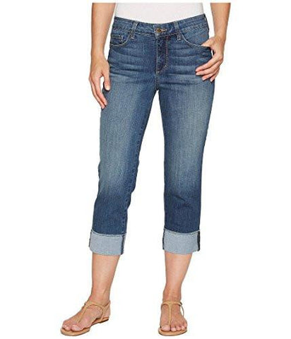 Dayla Capri Jeans With Frayed Hem In Cool Embrace Denim, Zimbali, 10