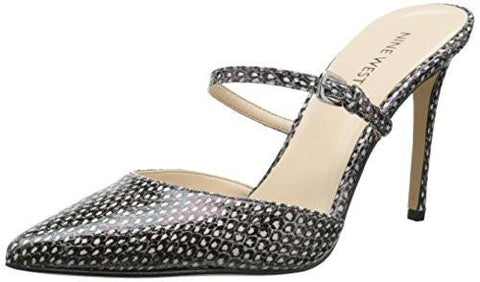 Nine West Tiessa Leather Dress Pump Off Whiteblack Leather 10 M Us