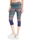 Active Crop Pant Print, East Indies, Medium