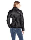 Calvin Klein Lightweight Ribbed Down Jacket With Bottom Ruffle Black L