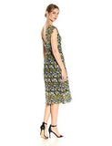 Floral Lace Midi Dress, Citron Multi, 10