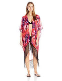 Luna Kimono, Orange/Red Poppy Dreams, Small