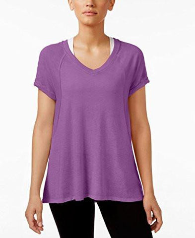 Calvin Klein Performance Short Sleeve Seamed Burnout Tshirtvivid Violet Large