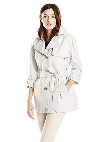 Outerwear Chintz Trenchcoat, Cloud, Large
