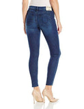 True Religion Halle Midrise Super Skinny Slits, Cobalt Rush, 26