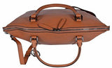 Leather Gg Charm Convertible Large Dome Handbag Tan